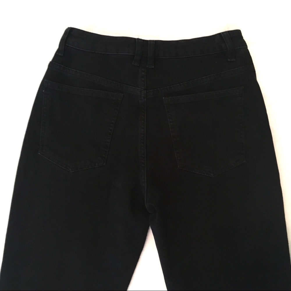 Free People | Black High Rise Raw Hem Crop Jeans - Picture 7 of 8